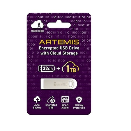 Artemis Flash Drive 32GB W/ One Time Payment Cloud 1TB